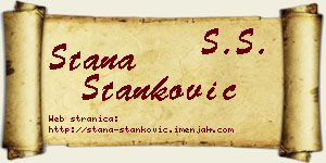 Stana Stanković vizit kartica